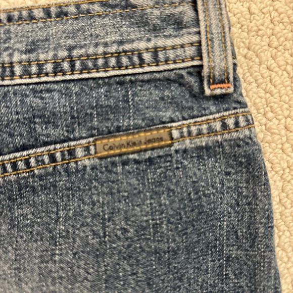 90s Calvin Klein Denim Mini Skirt - Picture 5 of 5